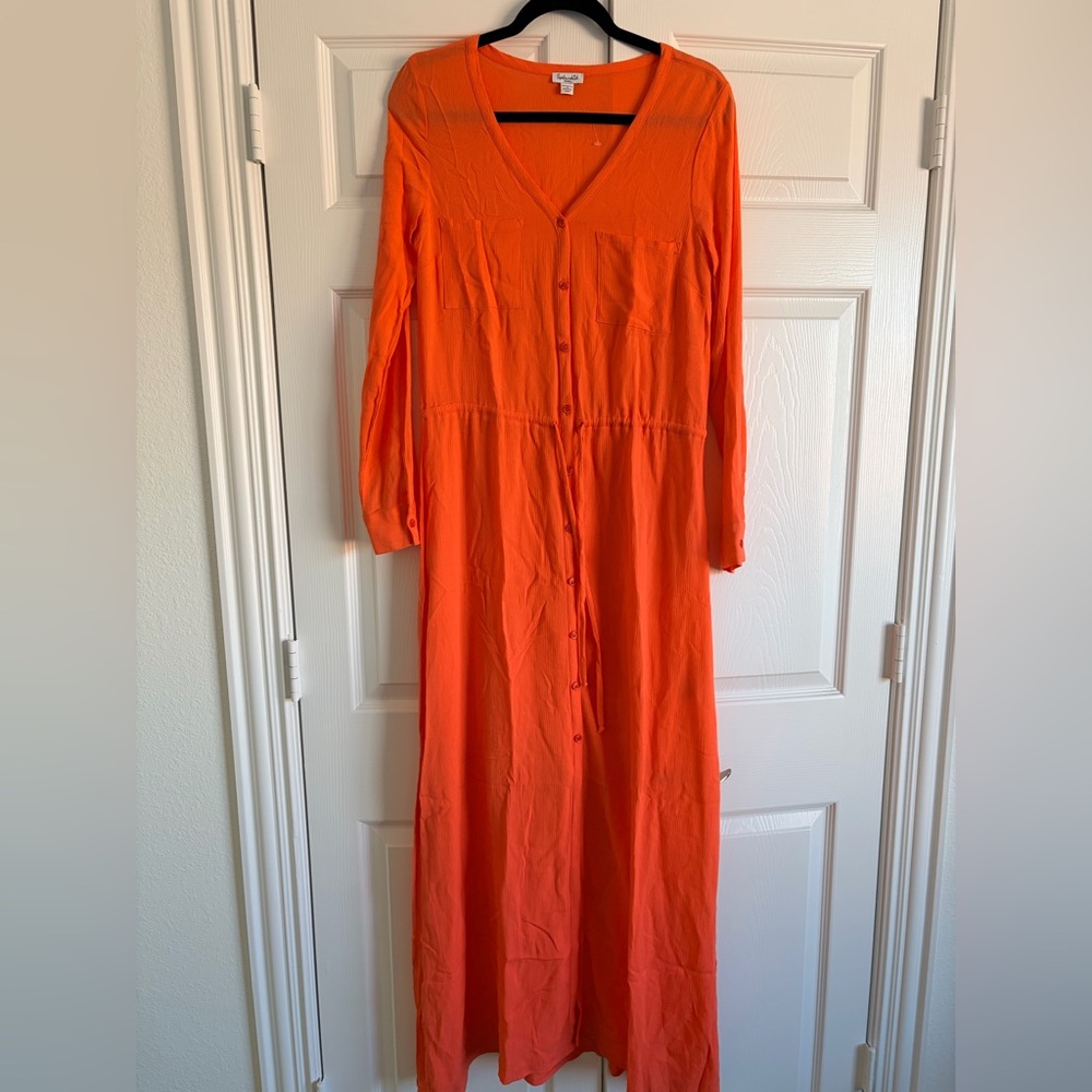 Splendid Coral Orange Dress